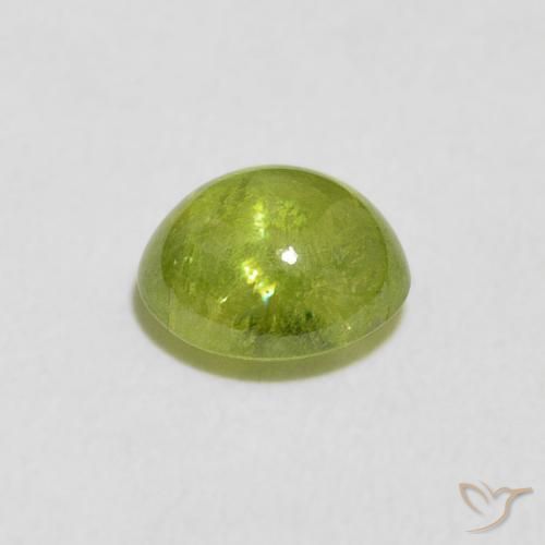 Esfena Verde claro Natural 1.23ct, oval, Transparente