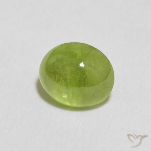 Esfena Verde médio Natural 1.32ct, oval, Transparente