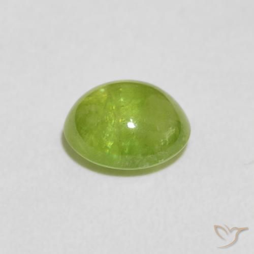 Esfena Verde médio Natural 1.32ct, oval, Transparente