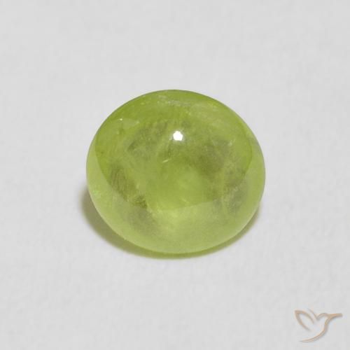 1.26ct Natural Verde claro Esfena, oval, Transparente