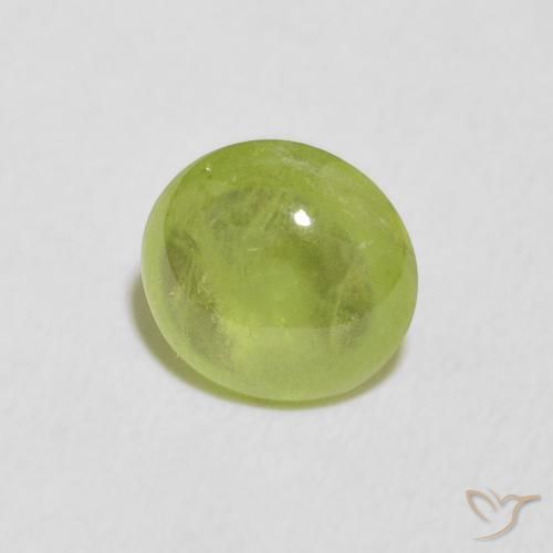 Esfena Verde claro Natural 1.26ct, oval, Transparente