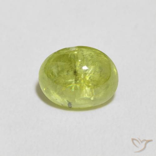 1.06ct Natural Verde Terroso Claro Esfena, oval, Transparente
