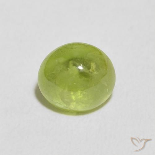 1.72ct Natural Verde amarelado Esfena, oval, Transparente