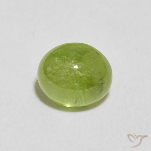 1.75ct Natural Verde médio Esfena, oval, Transparente