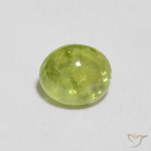 1.07ct Natural Verde claro Esfena, oval, Transparente