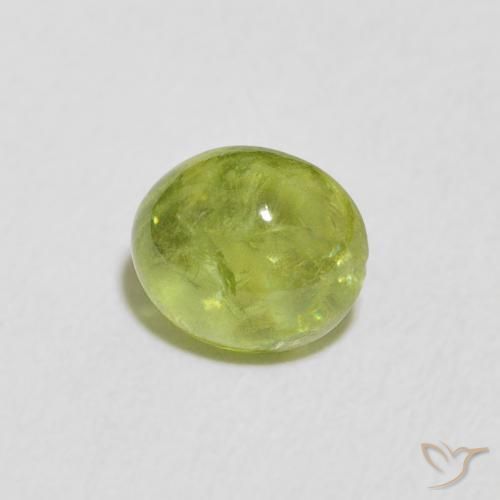 Esfena Verde claro Natural 1.07ct, oval, Transparente