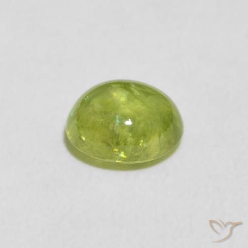 Esfena Verde claro Natural 1.07ct, oval, Transparente