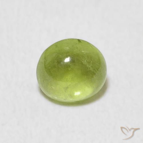 0.69ct Natural Verde claro Esfena, oval, Transparente