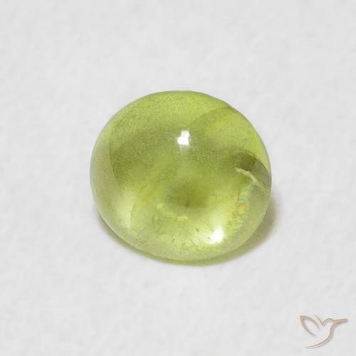 Esfena Verde limão Natural 0.74ct, oval, Transparente
