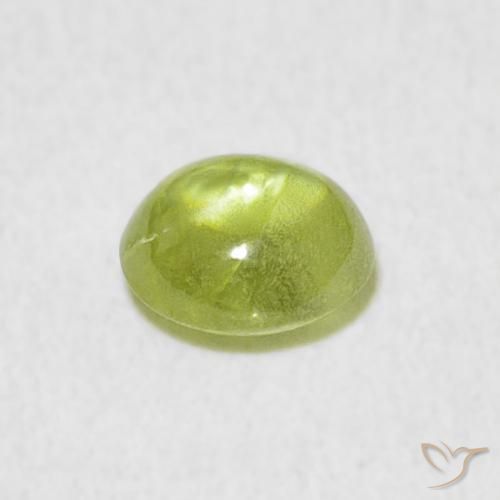 Esfena Verde limão Natural 0.74ct, oval, Transparente