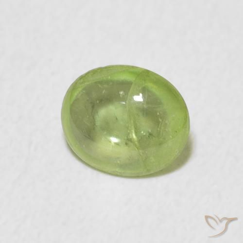 Esfena Luz verde Natural 1.02ct, oval, Transparente