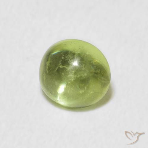 Esfena verde vivo Natural 0.96ct, oval, Transparente
