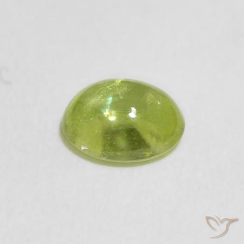 Esfena Verde claro Natural 0.91ct, oval, Transparente