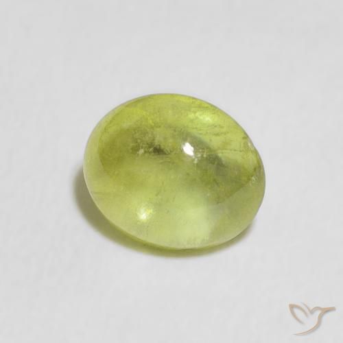 Esfena Luz verde Natural 1.32ct, oval, Transparente
