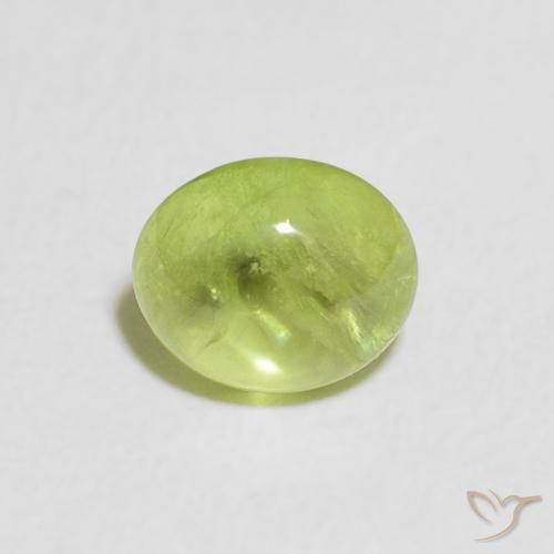 1.07ct Natural Verde amarelado vivo Esfena, oval, Transparente