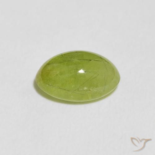 Esfena Verde oliva Natural 1.91ct, oval, Transparente