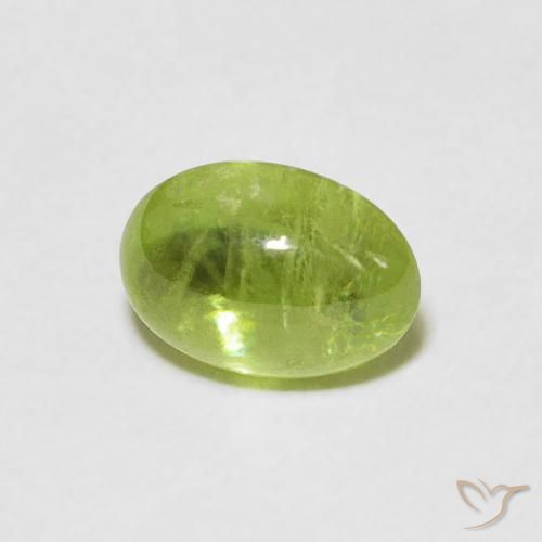Esfena Verde claro Natural 1.11ct, oval, Transparente