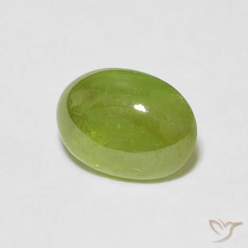 Esfena Verde médio Natural 1.20ct, oval, Transparente