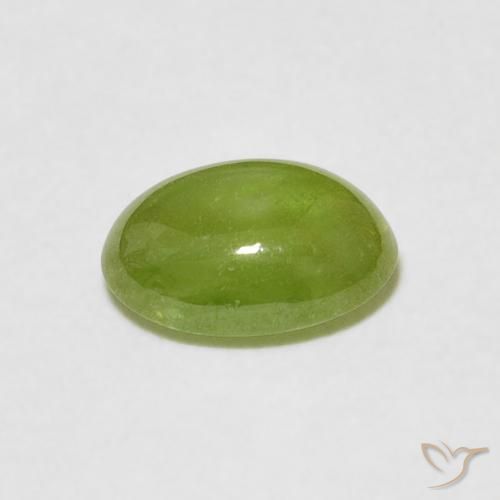 Esfena Verde médio Natural 1.20ct, oval, Transparente
