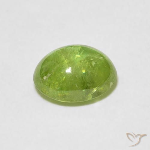 Esfena verde vivo Natural 1.05ct, oval, Transparente