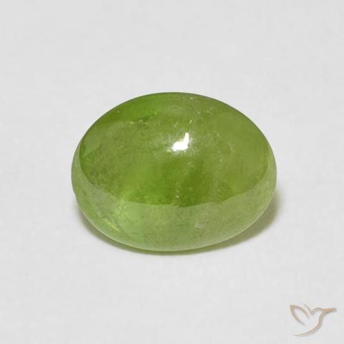 1.16ct Natural Verde médio Esfena, oval, Transparente