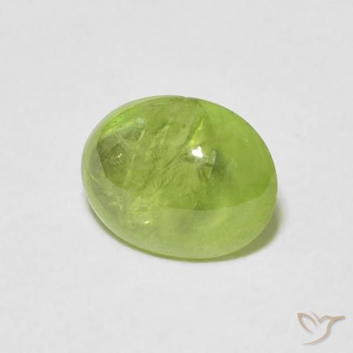 Esfena Verde Vivo Claro Natural 1.60ct, oval, Transparente