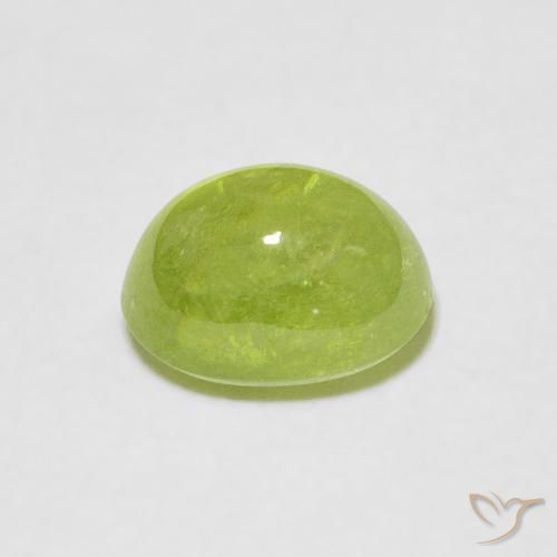 Esfena Verde médio Natural 1.64ct, oval, Transparente