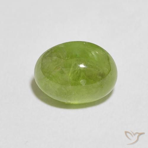 1.77ct Natural Verde médio Esfena, oval, Transparente