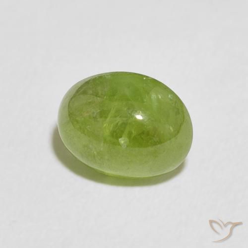 Esfena Verde médio Natural 1.77ct, oval, Transparente