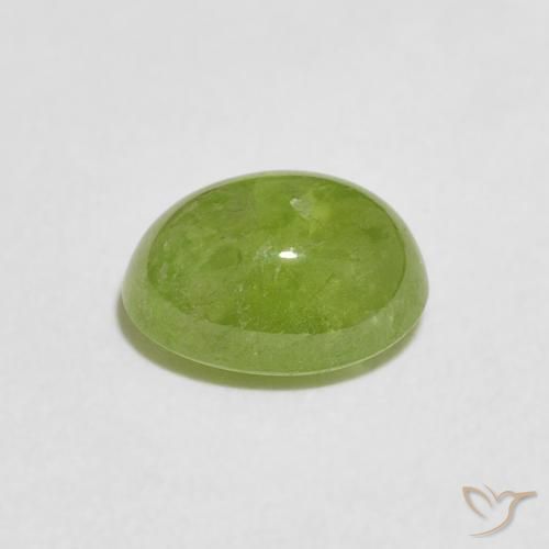 Esfena Verde médio Natural 1.77ct, oval, Transparente