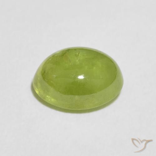 Esfena Verde médio Natural 2.03ct, oval, Transparente