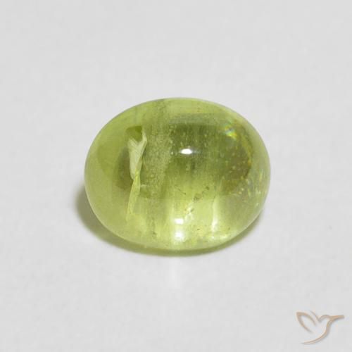 1.20ct Natural verde vivo Esfena, oval, Transparente