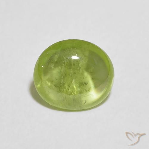 1.04ct Natural Verde médio Esfena, oval, Transparente