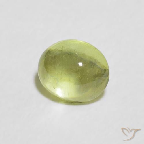 Esfena Verde limão Natural 0.53ct, oval, Transparente
