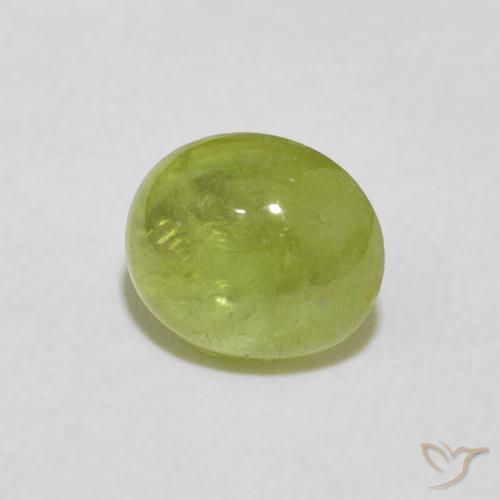 Esfena Verde oliva Natural 1.57ct, oval, Transparente