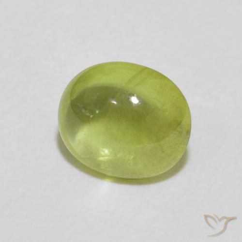 Esfena Verde médio Natural 1.32ct, oval, Transparente