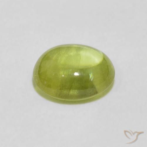 Esfena Verde médio Natural 1.32ct, oval, Transparente