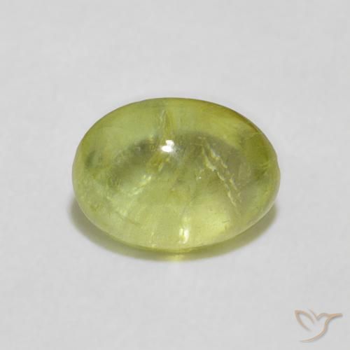 1.86ct Natural Luz verde Esfena, oval, Transparente
