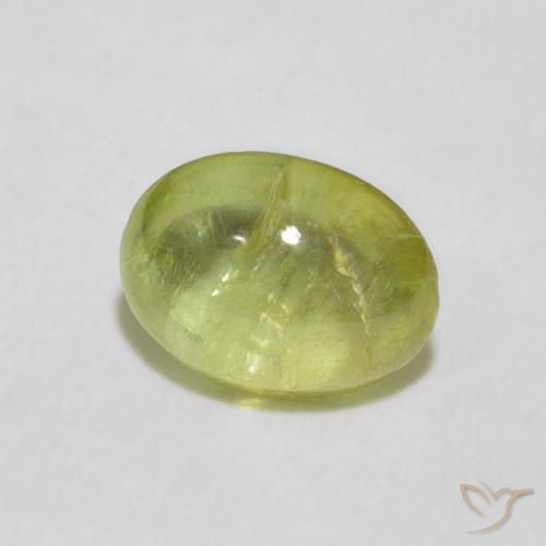 Esfena Luz verde Natural 1.86ct, oval, Transparente
