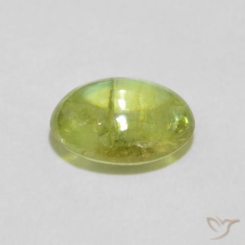Esfena Luz verde Natural 1.86ct, oval, Transparente