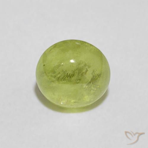 0.97ct Natural Verde médio Esfena, Redondo, Transparente