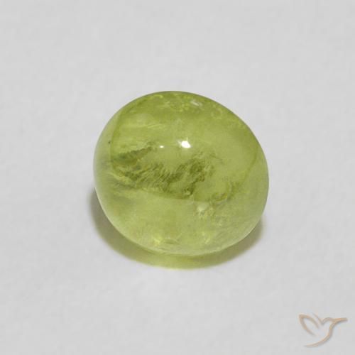 Esfena Verde médio Natural 0.97ct, Redondo, Transparente