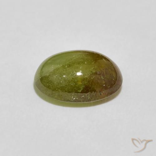 Esfena Verde amarelado Natural 2.86ct, oval, Transparente
