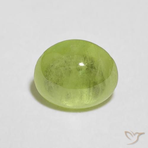 0.98ct Natural Verde Vivo Claro Esfena, oval, Transparente