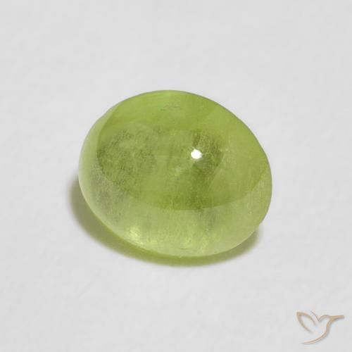 Esfena Verde Vivo Claro Natural 0.98ct, oval, Transparente