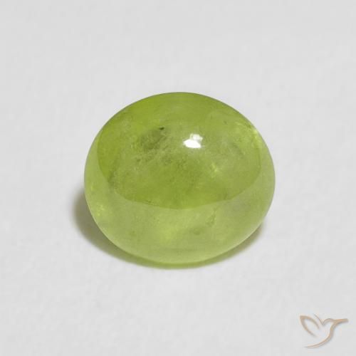 1.19ct Natural verde vivo Esfena, oval, Transparente