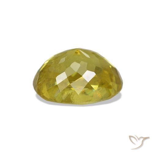 Esfena amarelo médio Natural 1.32ct, oval, VS-SI