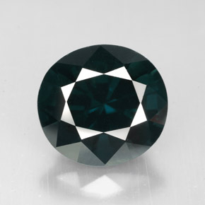 Espinélio verde natural 5,61ct, corte oval, VVS