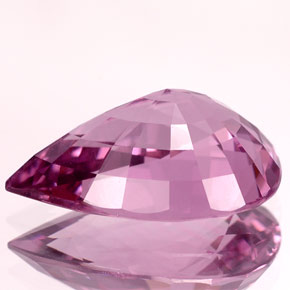 Espinélio violeta natural 4,66ct, formato de pêra, VVS-VS