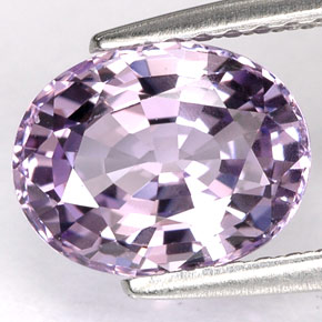 Espinélio violeta natural 2,09ct, corte oval, VVS